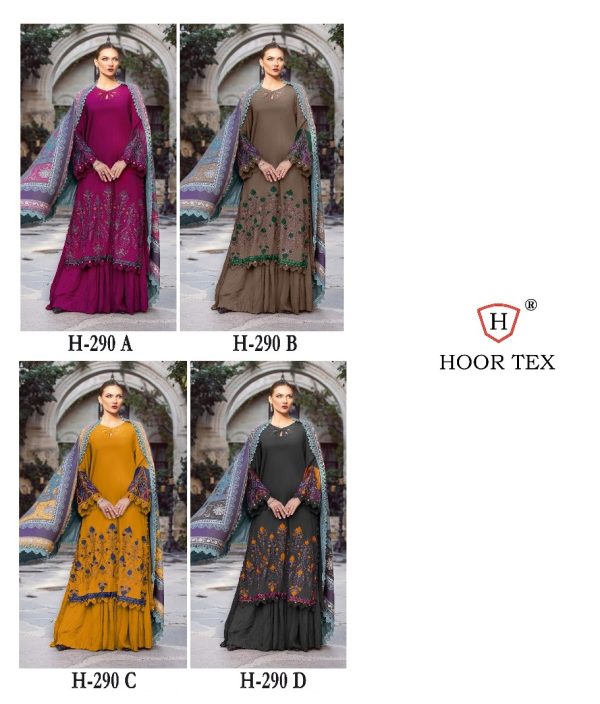 HOOR TEX 290 A B C D PAKISTANI SUITS IN INDIA