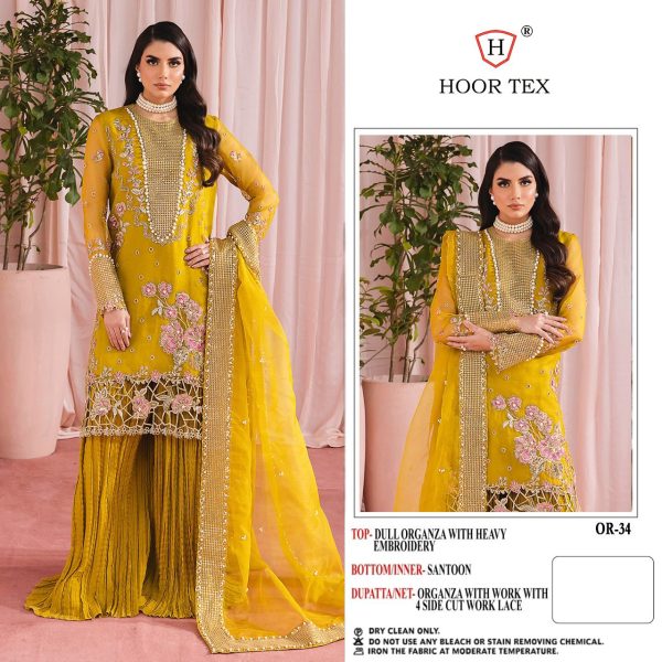 HOOR TEX OR 34 PAKISTANI SUITS WHOLESALE