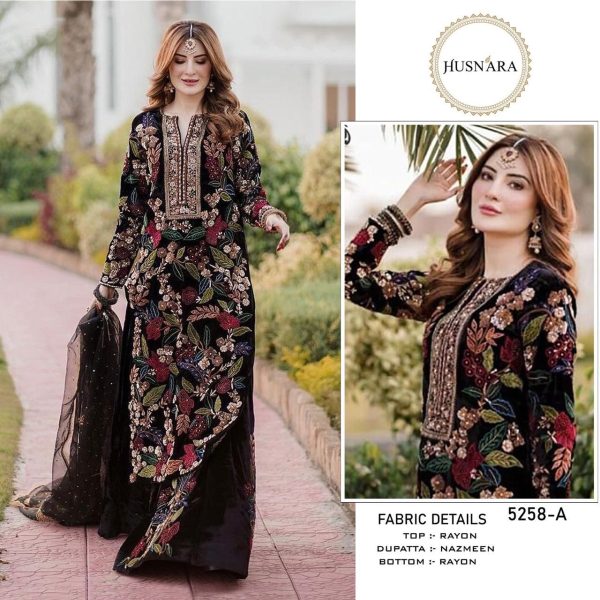 HUSNARA 5258 A READYMADE SALWAR SUITS