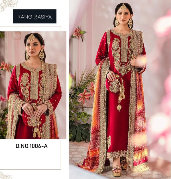 RANG RASIYA 1006 A PAKISTANI SUITS WHOLESALE