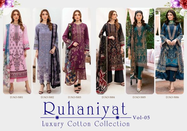 RUHANIYAT VOL 5 KARACHI SUITS WHOLESALE