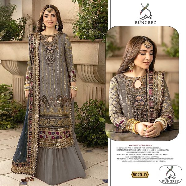 RUNGREZ 5020 D PAKISTANI SUITS WHOLESALE