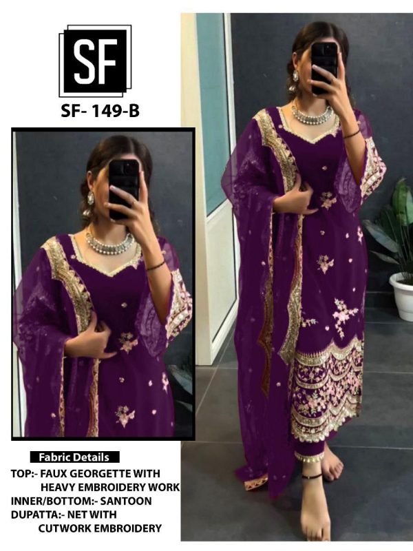 SF 149 B PAKISTANI SALWAR SUITS WHOLESALE