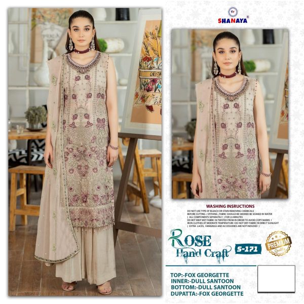 SHANAYA FASHION S 171 ROSE PAKISTANI SUITS