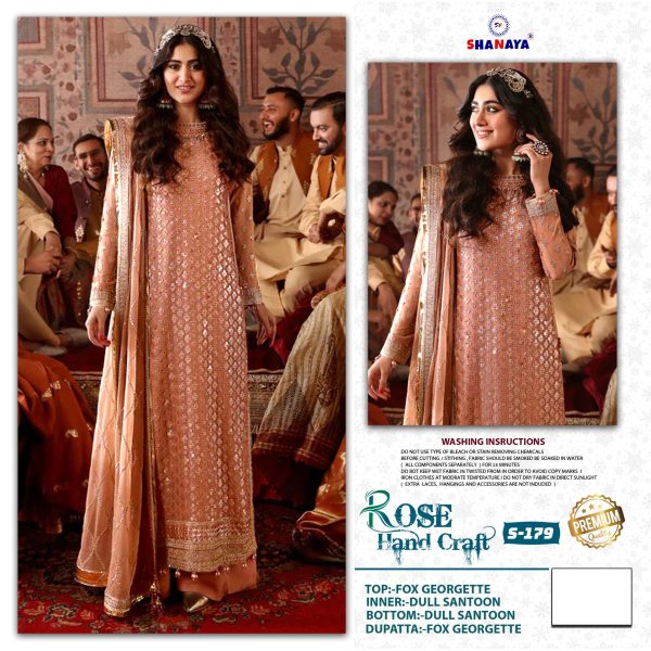 SHANAYA FASHION S 179 ROSE PAKISTANI SUITS