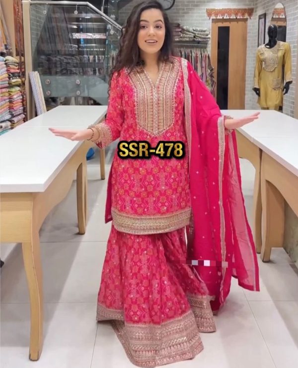 SHREE HARI SSR 478 TOP GHARARA WHOLESALE