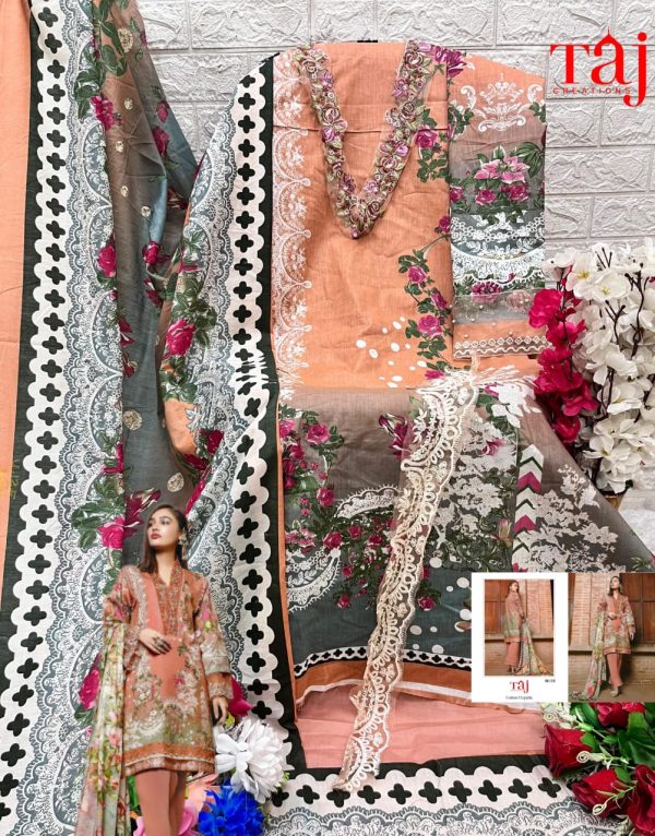 TAJ CREATIONS 512 PAKISTANI COTTON SUITS