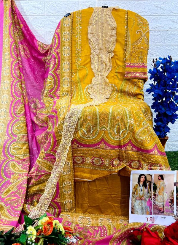 TAJ CREATIONS 537 PAKISTANI COTTON SUITS