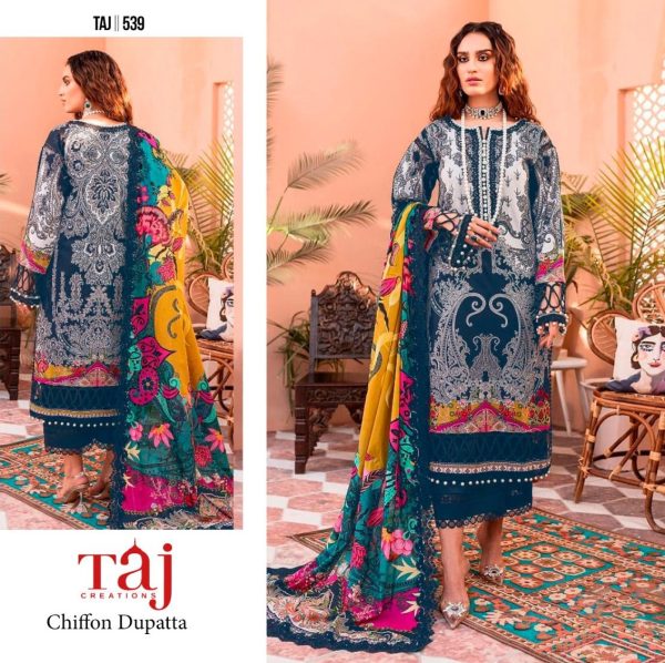 TAJ CREATIONS 539 COTTON PAKISTANI SUITS