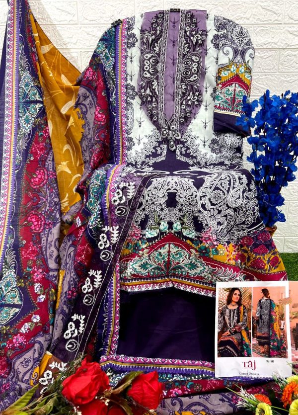 TAJ CREATIONS 540 COTTON PAKISTANI SUITS