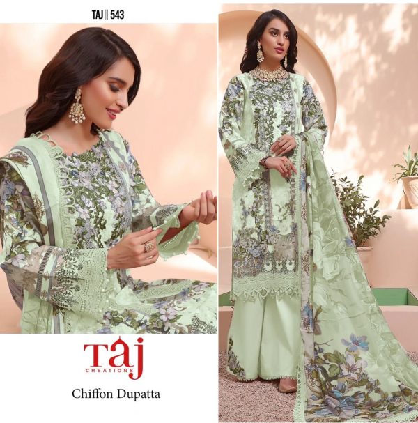 TAJ CREATIONS 543 QUEEN'S COURT SALWAR SUITS