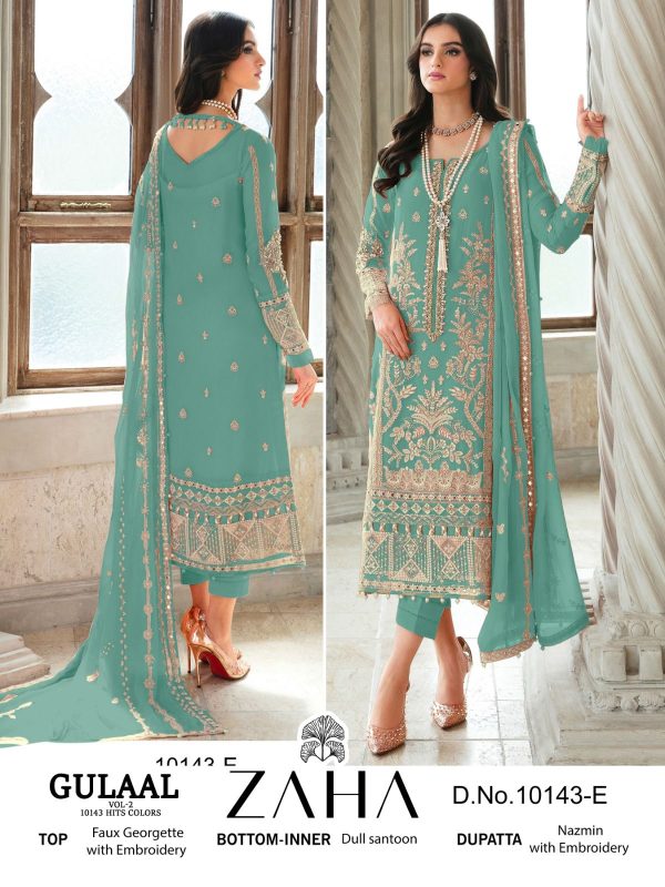 ZAHA 10143 E F G H GULAAL VOL 2 SALWAR SUITS