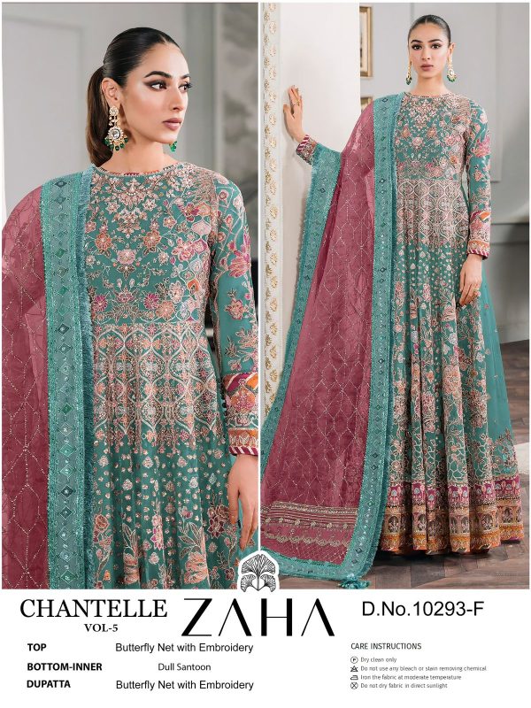 ZAHA 10293 F CHANTELLE VOL 5 PAKISTANI SUITS