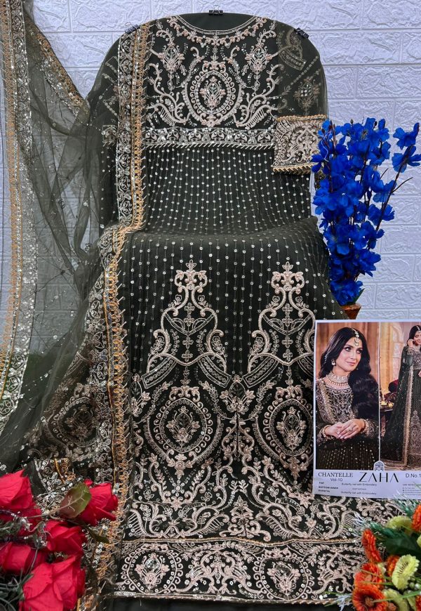 ZAHA 10358 B CHANTELLE VOL 10 PAKISTANI SUITS