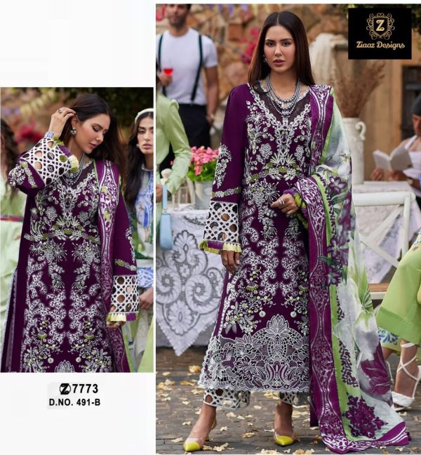 ZIAAZ DESIGNS 491 B PAKISTANI SUITS IN INDIA