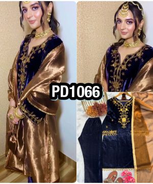 AAROHI DESIGNER PD 1066 VELVET SUITS WHOLESALE