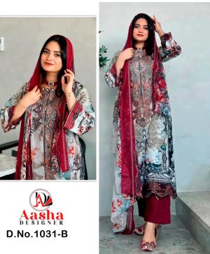 AASHA DESIGNER 1031 B PAKISTANI SUITS IN INDIA