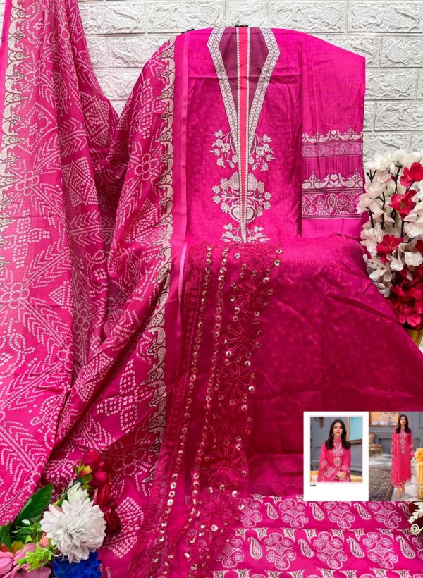 AASHA DESIGNER 1085 COTTON PAKISTANI SUITS