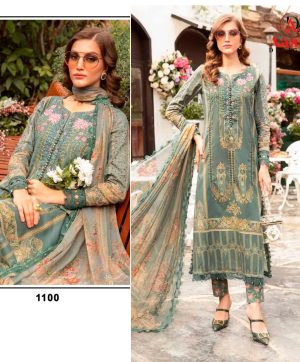 AASHA DESIGNER 1100 PAKISTANI COTTON SUITS