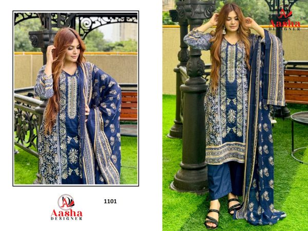 AASHA DESIGNER 1101 RIWAYAT PREMIUM SUITS