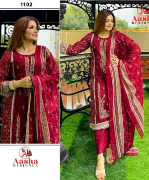 AASHA DESIGNER 1102 RIWAYAT PREMIUM SUITS