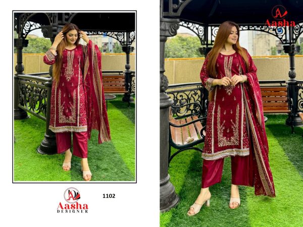 AASHA DESIGNER 1102 RIWAYAT PREMIUM SUITS