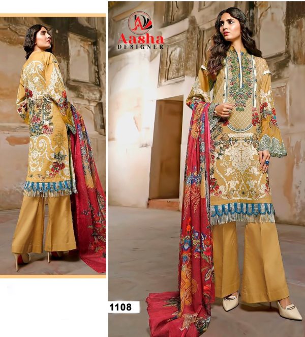 AASHA DESIGNER 1108 PAKISTANI SUITS IN INDIA