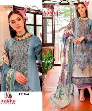 AASHA DESIGNER 1110 A PAKISTANI SUITS IN INDIA