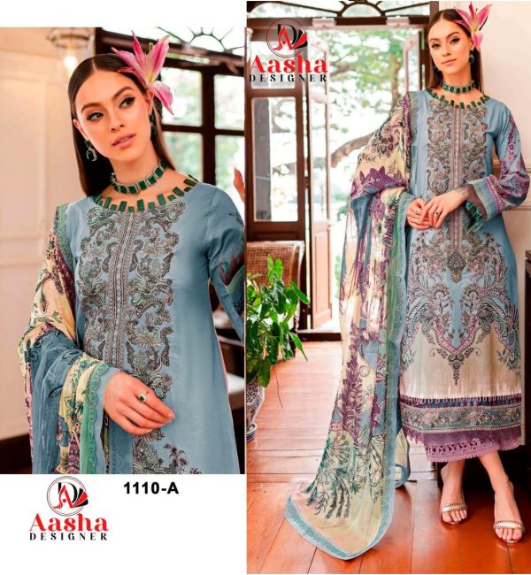 AASHA DESIGNER 1110 A PAKISTANI SUITS IN INDIA