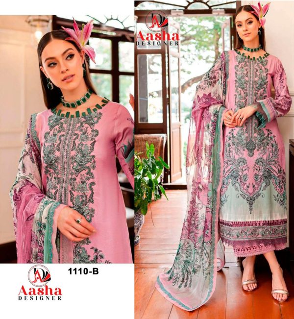 AASHA DESIGNER 1110 B PAKISTANI SUITS IN INDIA