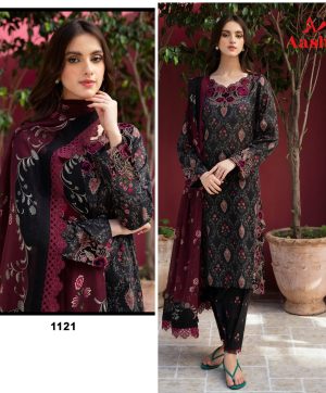 AASHA DESIGNER 1121 COTTON SUITS WHOLESALE