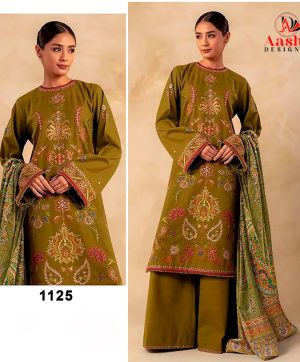 AASHA DESIGNER 1125 PAKISTANI COTTON SUITS