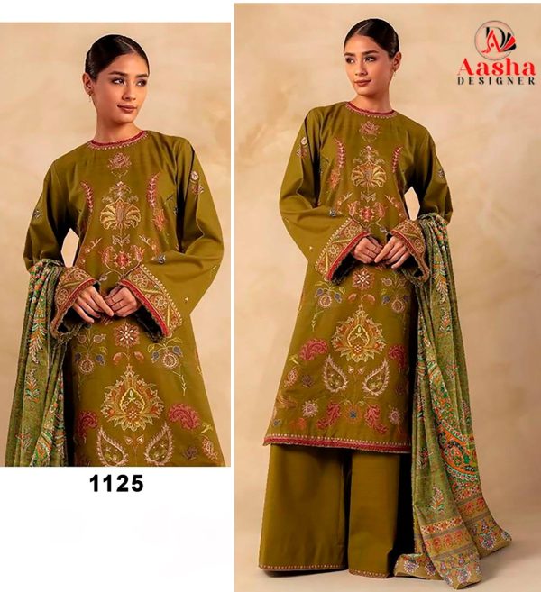 AASHA DESIGNER 1125 PAKISTANI COTTON SUITS