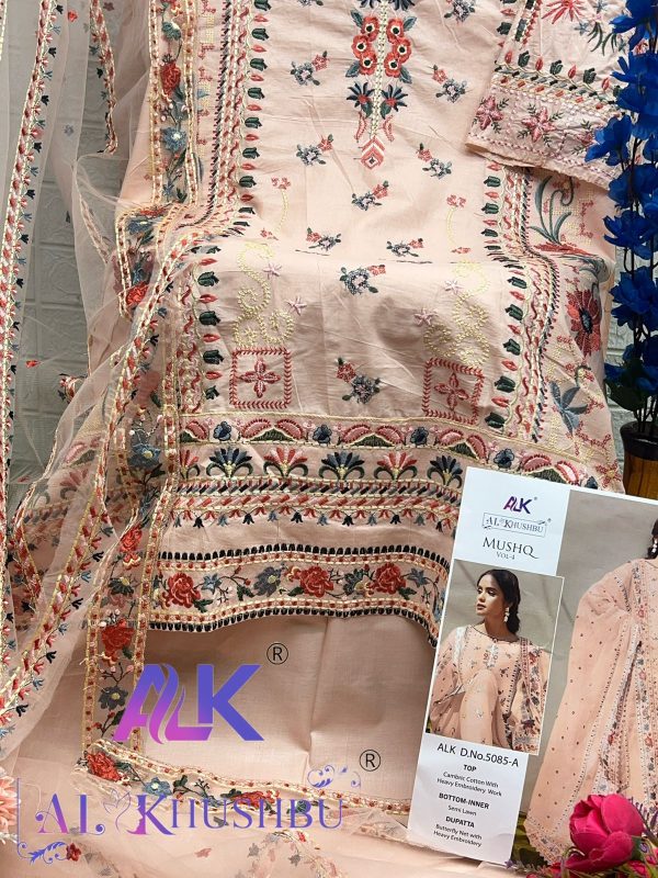 AL KHUSHBU ALK 5085 A MUSHQ VOL 4 SALWAR SUITS