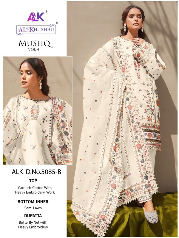 AL KHUSHBU ALK 5085 B MUSHQ VOL 4 SALWAR SUITS