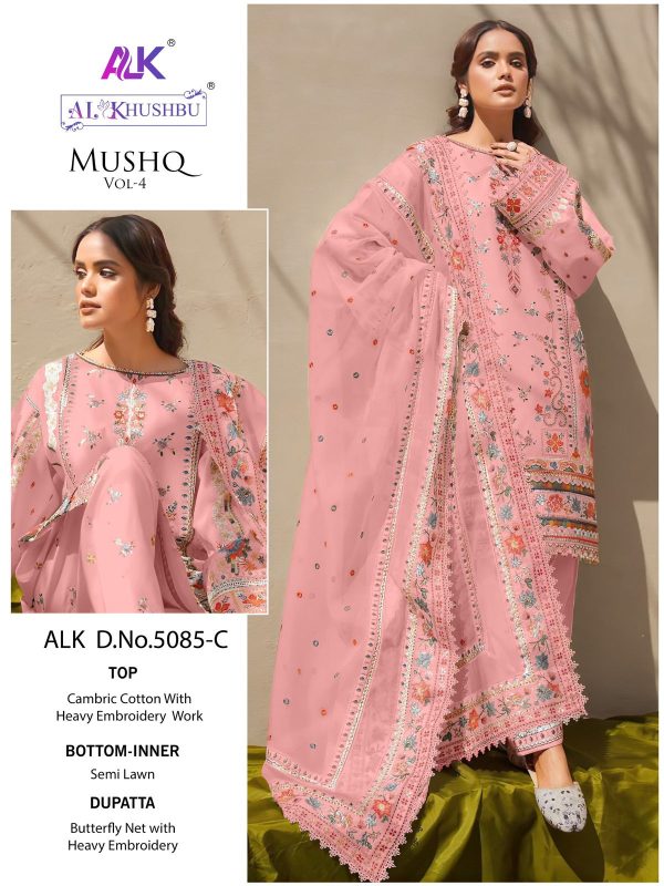 AL KHUSHBU ALK 5085 C MUSHQ VOL 4 SALWAR SUITS