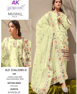 AL KHUSHBU ALK 5085 D MUSHQ VOL 4 SALWAR SUITS