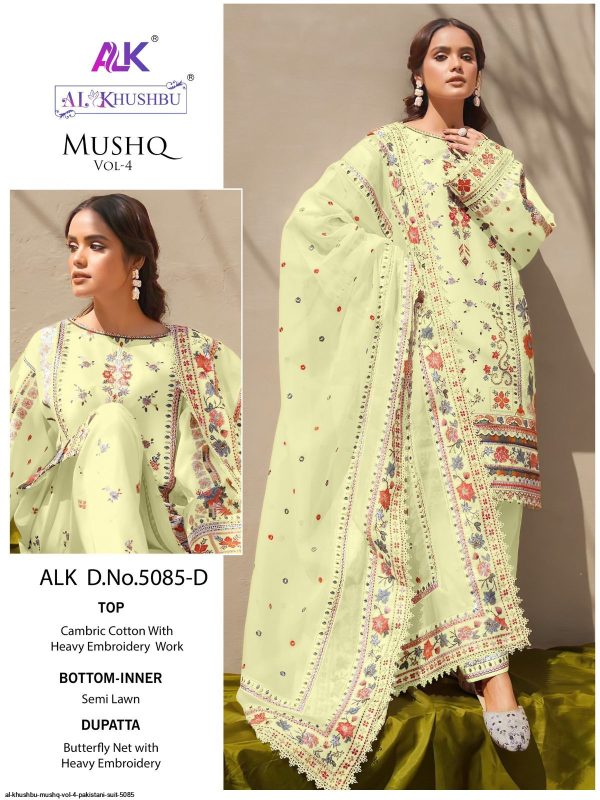 AL KHUSHBU ALK 5085 D MUSHQ VOL 4 SALWAR SUITS