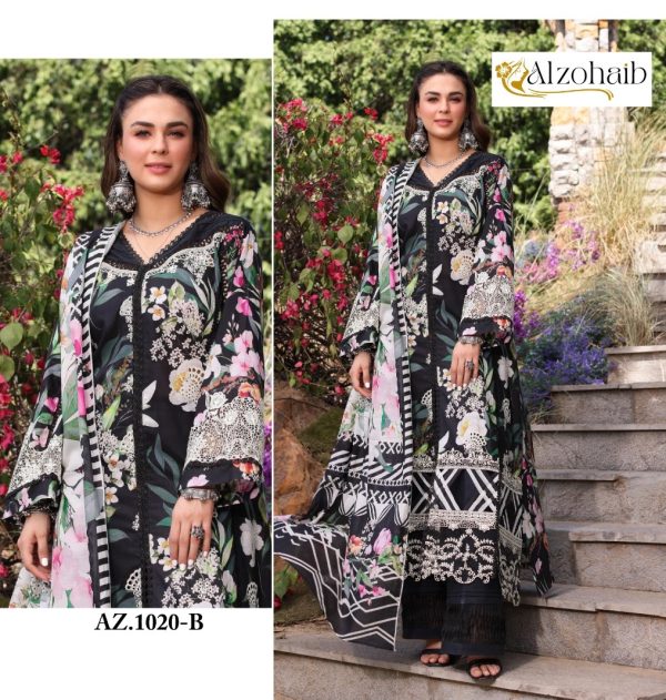 ALZOHAIB AZ 1020 B COTTON PAKISTANI SUITS