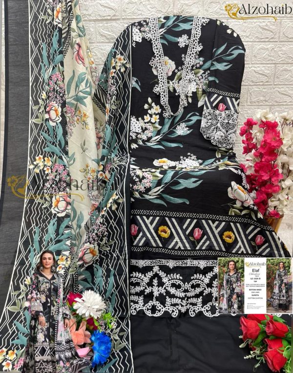 ALZOHAIB AZ 1020 B COTTON PAKISTANI SUITS