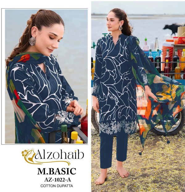 ALZOHAIB AZ 1022 A M BASIC PAKISTANI SUITS