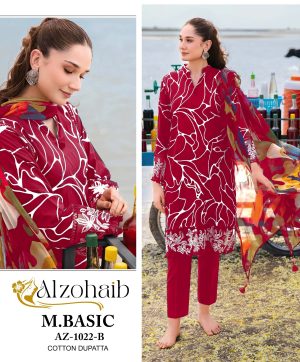 ALZOHAIB AZ 1022 B M BASIC PAKISTANI SUITS