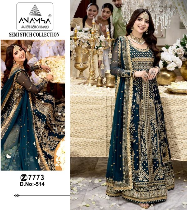 ANAMS 514 PAKISTANI SUITS WHOLESALE