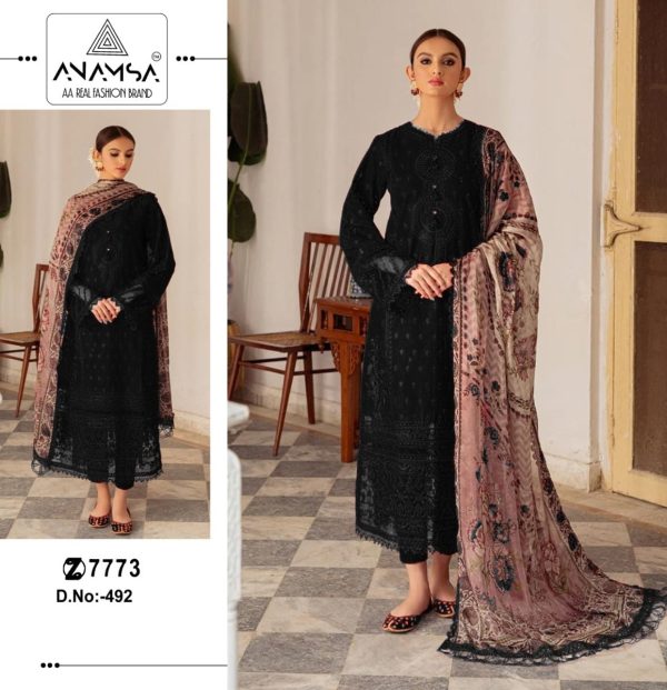 ANAMSA 492 PAKISTANI SUITS WHOLESALE