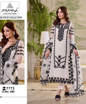 ANAMSA 496 PAKISTANI SALWAR SUITS IN INDIA