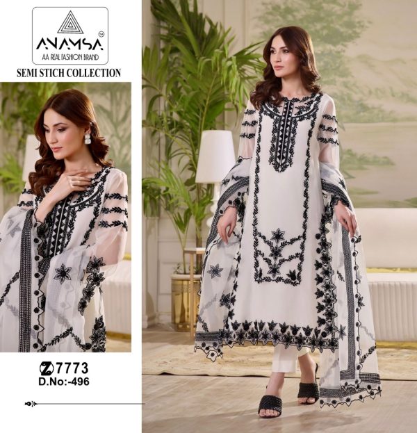 ANAMSA 496 PAKISTANI SALWAR SUITS IN INDIA