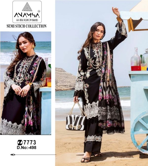 ANAMSA 498 PAKISTANI SUITS WHOLESALE