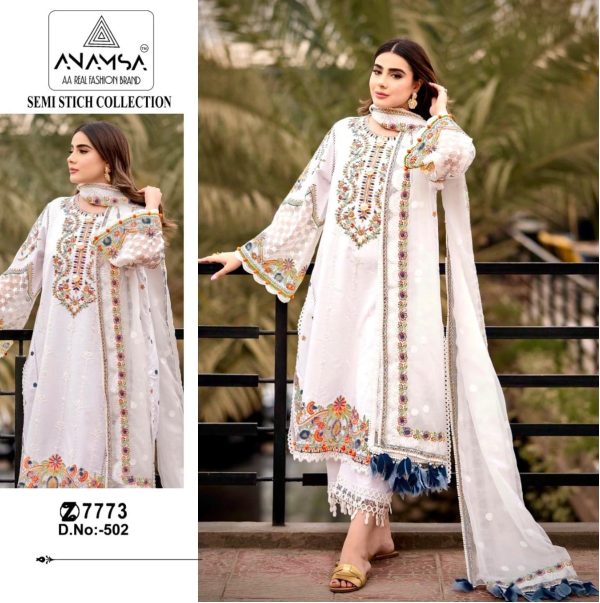 ANAMSA 502 PAKISTANI SUITS WHOLESALE