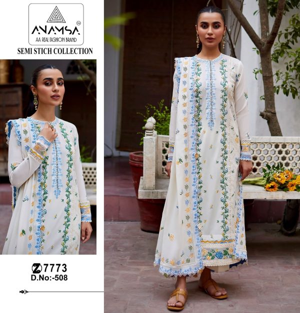 ANAMSA 508 PAKISTANI SALWAR SUITS