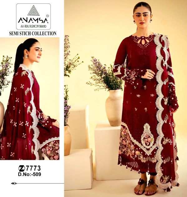 ANAMSA 509 PAKISTANI SUITS WHOLESALE